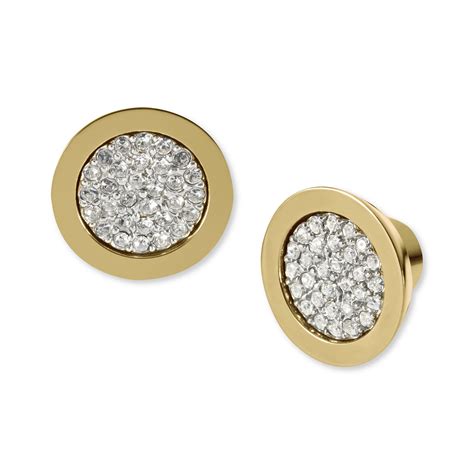 michael kors gold stud earrings.